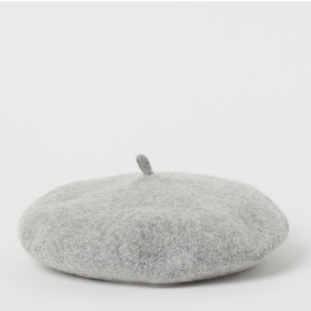 🩶NWT! H&M “ Grey Wool Baret Hat !